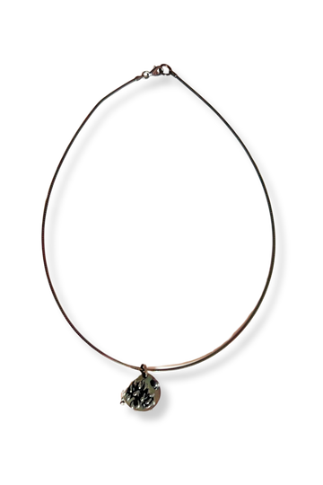 Skipping Rocks | oxidized sterling silver necklace