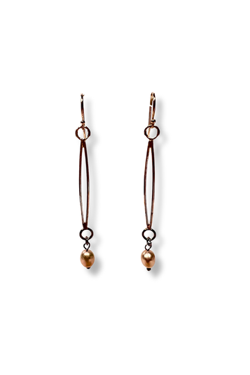 Petals | sterling silver and white pearl earrings