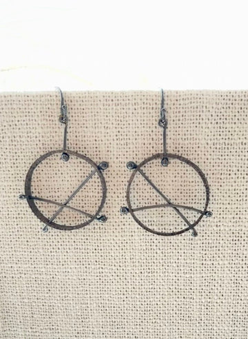 Concentric Canals | sterling silver earrings