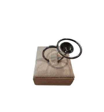 Orbit | oxidized sterling silver ring