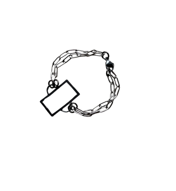 Double Minor | sterling silver & stainless steel bracelet