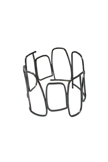 Tilted Facades|sterling silver bangle bracelet
