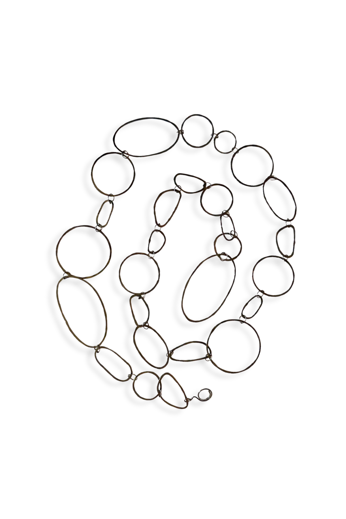 Jump Rope | oxidized sterling silver many ways to wear necklace