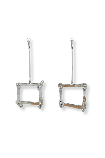 Frame | sterling silver earrings
