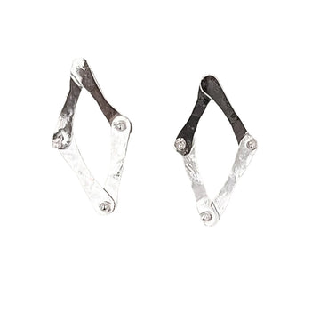 M-Brace | sterling silver post earrings