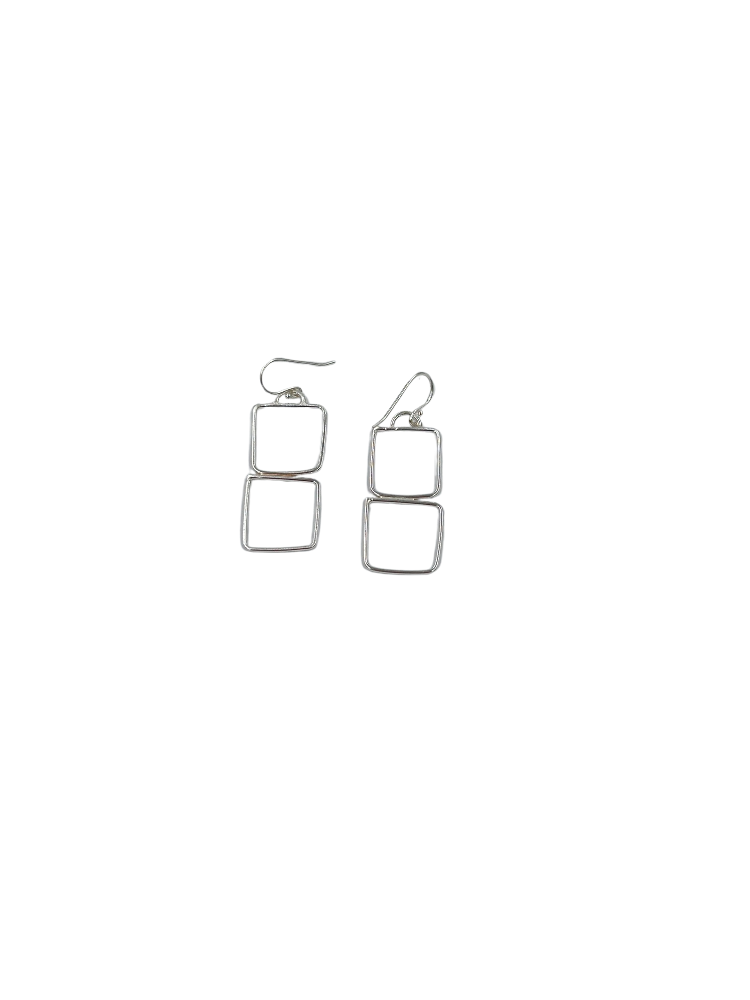 Four Square | sterling silver earrings