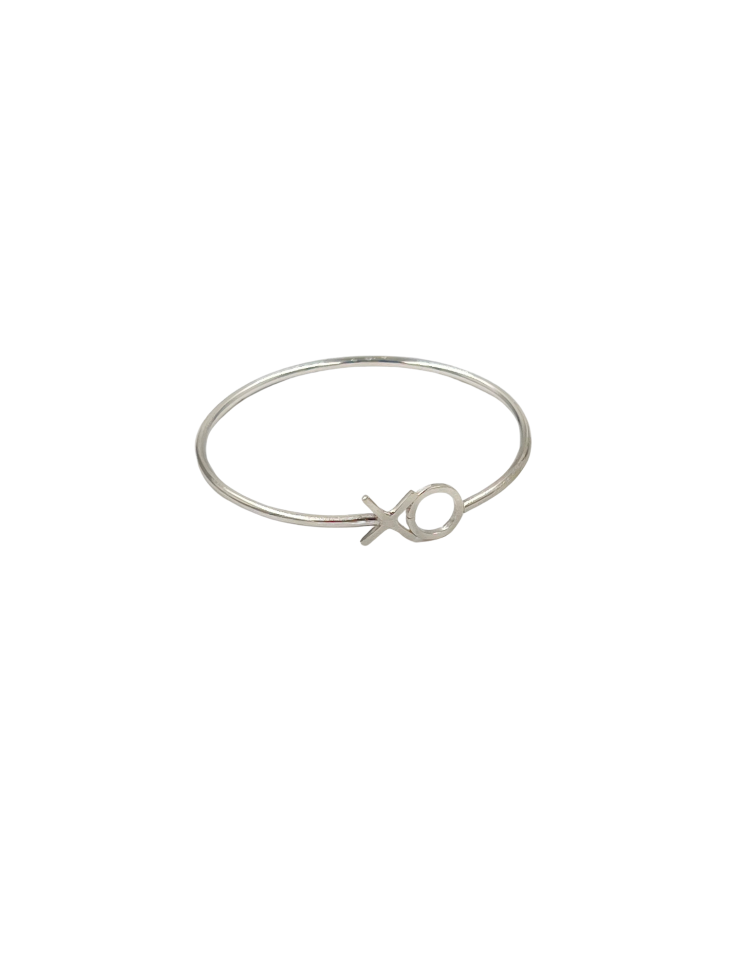 Hugs & Kisses | Sterling Silver Bangle Bracelet